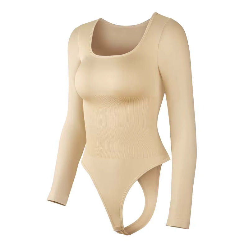 Sculpting Square Neck Bodysuit for Women – Soft Stretch Shaping Bodysuit - Designed to flatter every body.