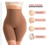 High-Waisted Seamless Shapewear Shorts – Tummy Control & Thigh Slimming