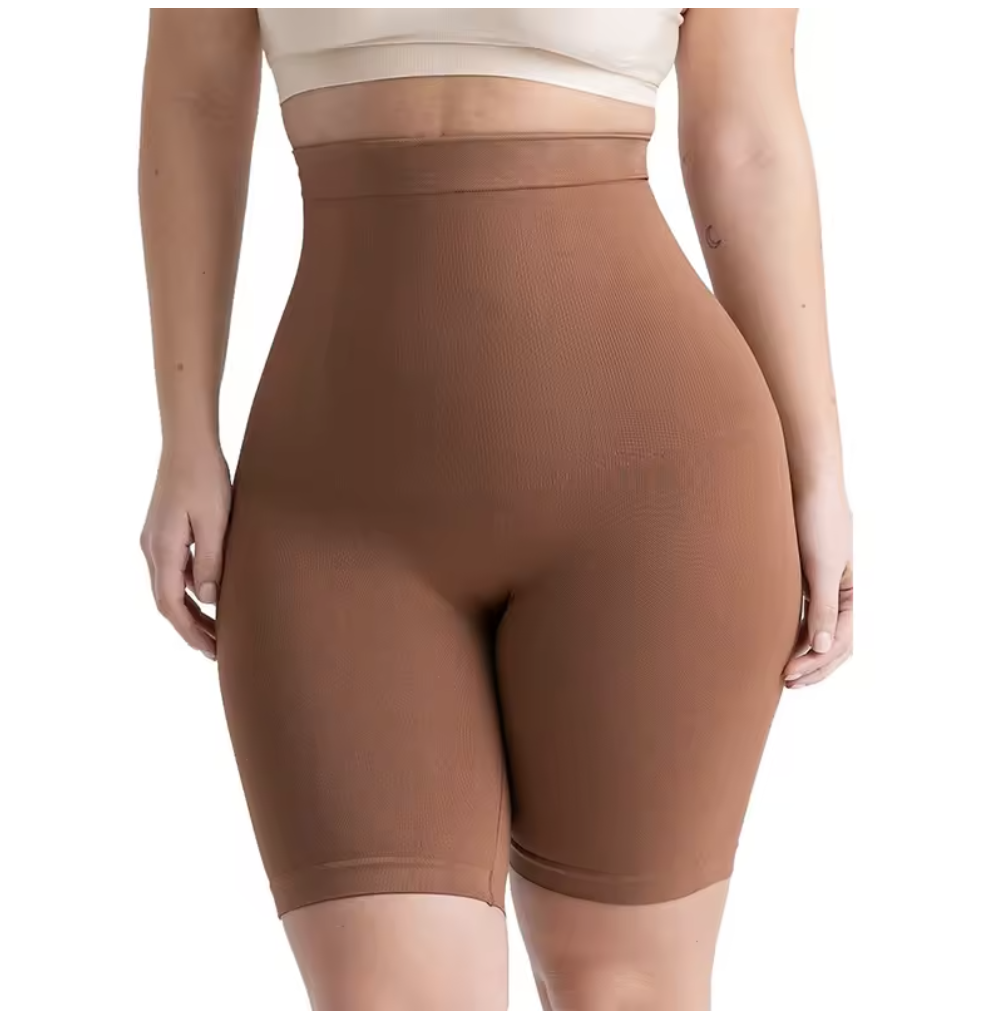 High-Waisted Seamless Shapewear Shorts – Tummy Control & Thigh Slimming
