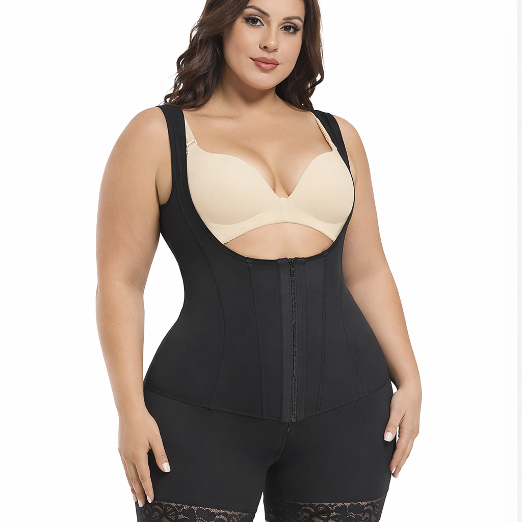 High Compression Tummy Tucker Full-Body Shapewear – Postpartum Waist Trainer & Belly Control