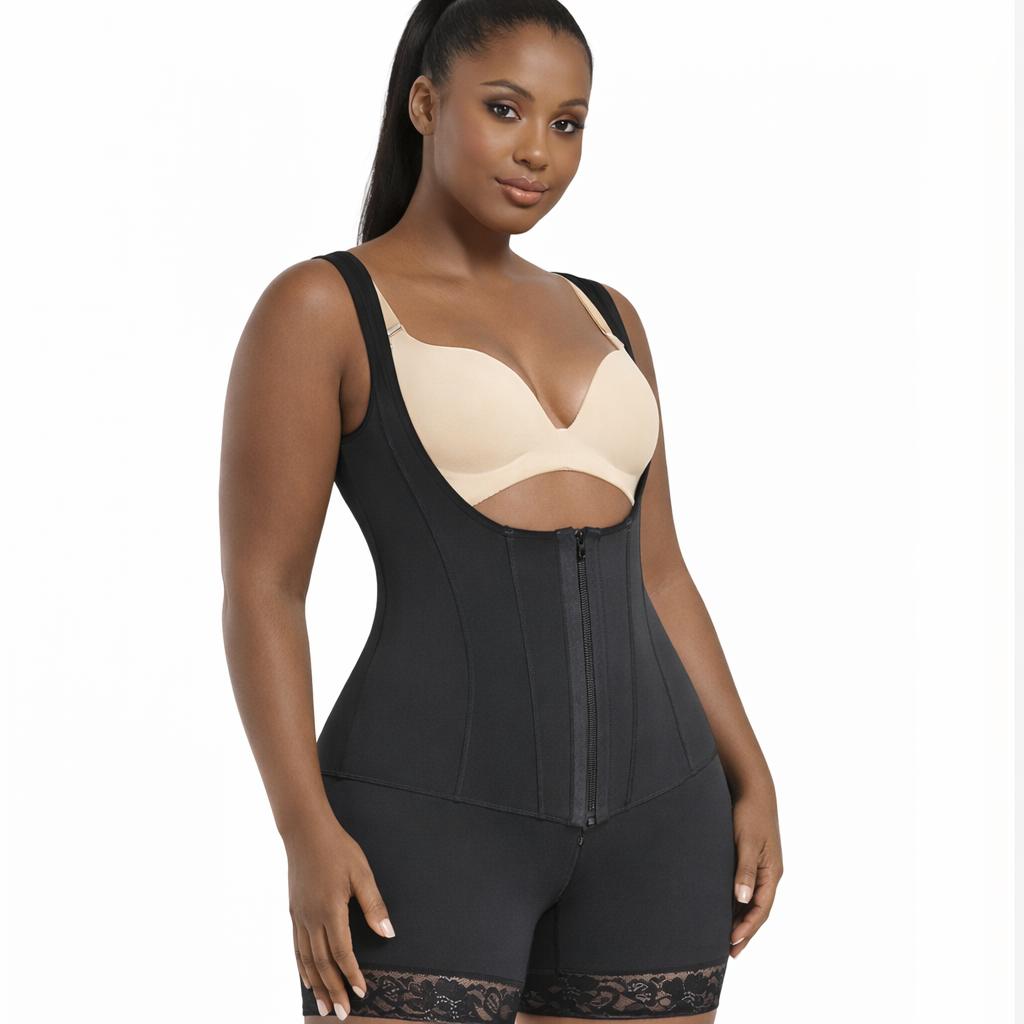 High Compression Tummy Tucker Full-Body Shapewear – Postpartum Waist Trainer & Belly Control