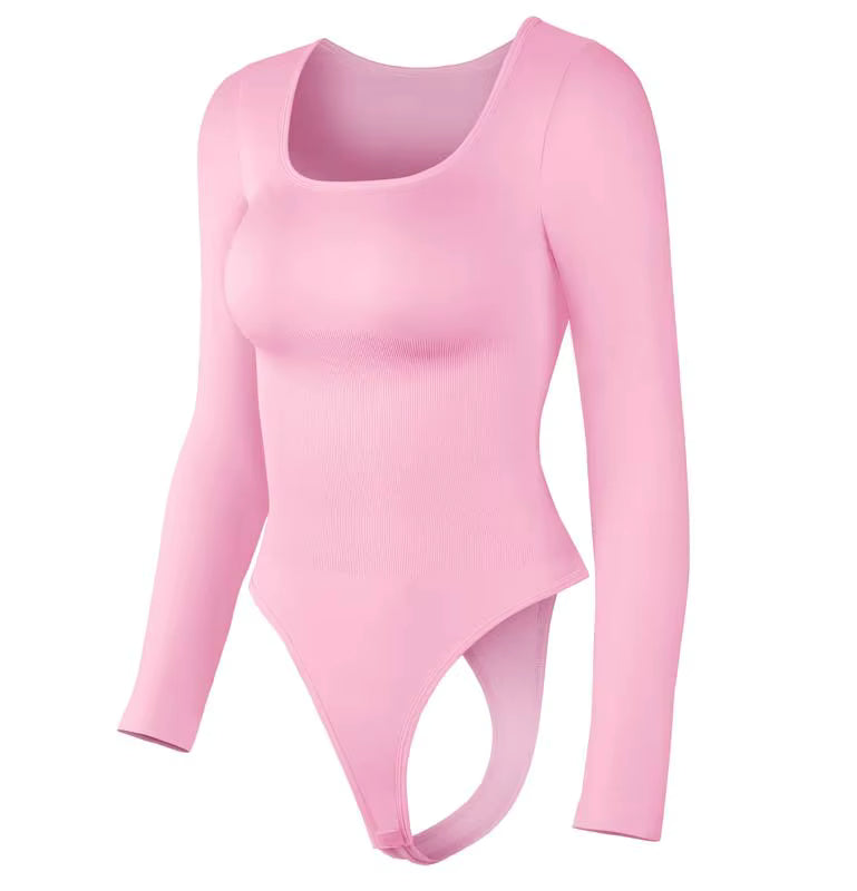 Sculpting Square Neck Bodysuit for Women – Soft Stretch Shaping Bodysuit - Designed to flatter every body.