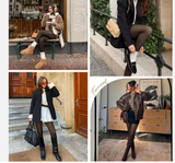 Sheer Fleece-Lined Tights for Women – Skin Tone Illusion Warm Pantyhose (Vanilla to Espresso)